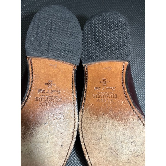 Allen Edmonds Mens‎ Manchester Merlot Leather Wingtip Tassel Loafers Oxblood 9 E main image 7